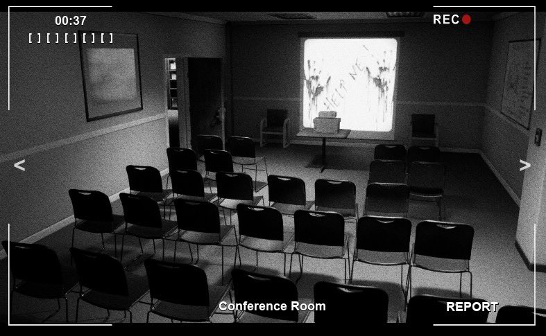 เกมนี้น่ากลัวชิบหาย น่ากลัวแบบค่ดน่ากลัว THE HAUNTINGS SURVEILLANCE 📹 เกมผีที่ให้เรารับบทเป็นคนเฝ้ากล้องวงจรปิดของออฟฟิศแห่งหนึ่งช่วงกลางคืน หน้าที่เราคือต้องเช็คภาพจากกล้องว่าแต่ละห้องในออฟฟิศมีอะไรผิดปกติมั้ย เช่น ของเคลื่อนที่ได้เอง มีผีโผล่ ฯลฯ