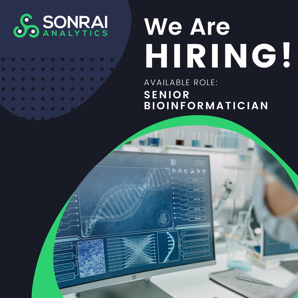 🧬 Calling All Senior Bioinformaticians 🧬Sonrai Analytics is hiring! - WFH. Share with a Bioinformatician you know - bit.ly/3m34QhR