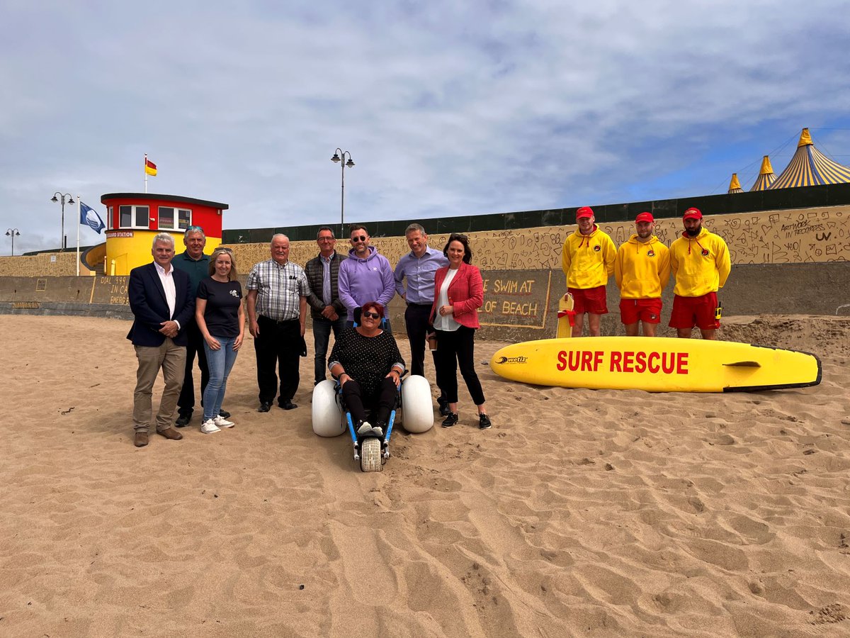 A new service has been added to Bundoran’s Blue Flag Main Beach this season, a beach wheelchair. Provided by Donegal County Council and has been modified for use on soft sandy surfaces  

For booking details etc ➡️ ow.ly/1t0S50JEAC7

#YourCouncil #Donegal