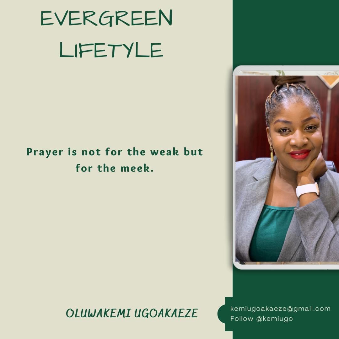Kemi_ugoakaeze's tweet photo. Prayer is not for the weak but for the meek.
Prayer is a sign of humility, the self sufficient and strong ones won’t see the importance of prayer since they can get things done by themselves but they are unaware of how limited the are.
#pray #prayer #meeknotweak #evergreen https://t.co/SuYAxJlzaQ