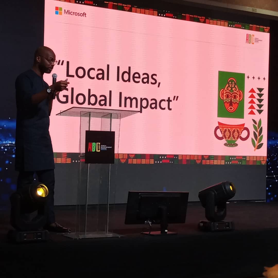 gentleojay's tweet photo. At the @MicrosoftADC #microsoftindustryISR event we looked at transforming Africa using technology and we went further by talking about how to transform local ideas in tech to make global impact @The_BraveBeing https://t.co/NaML86UERf