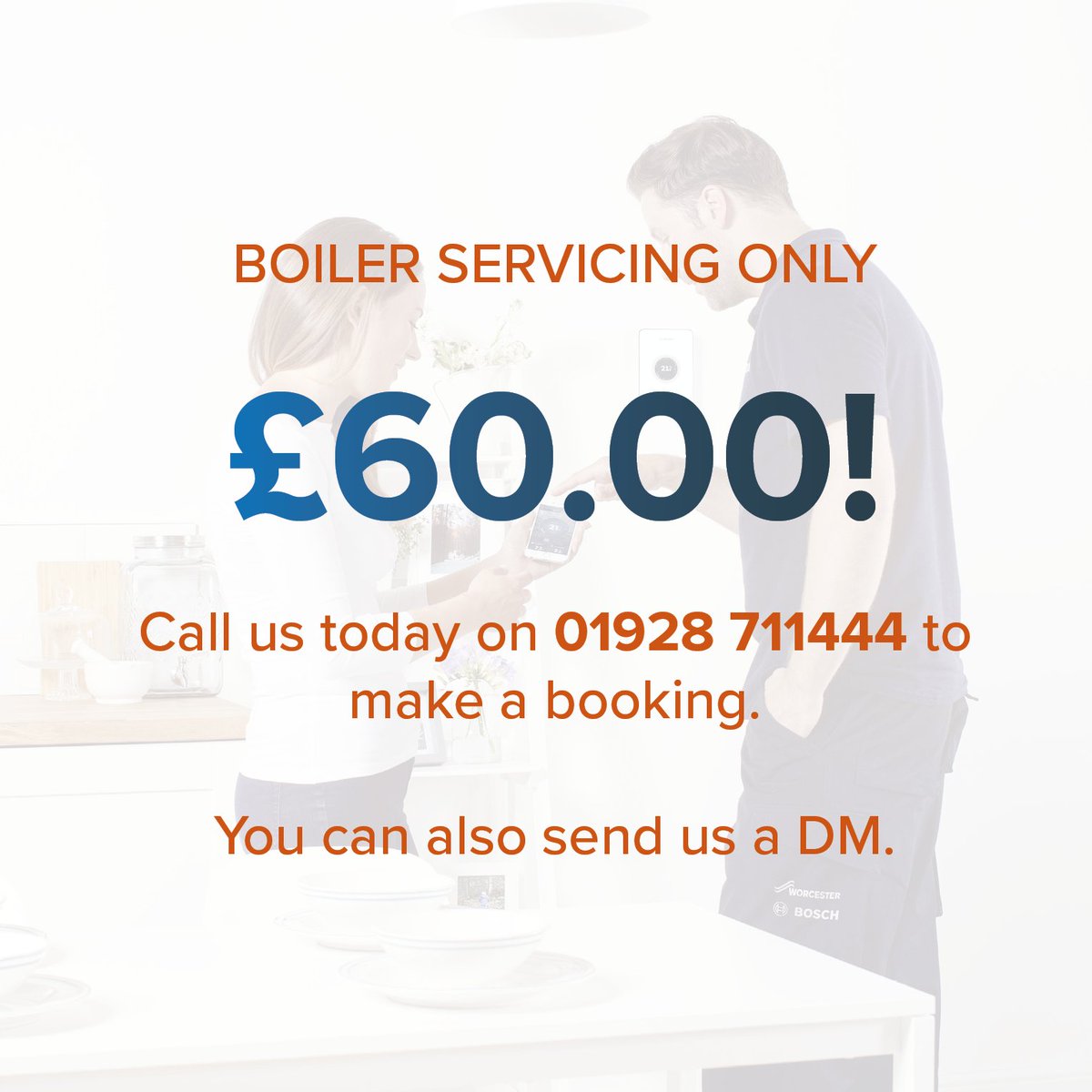 The summer months are a good time to get your boiler serviced as they aren’t in as much use. 

Book your annual service today for £60.00