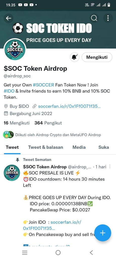 Sukarno02295380's tweet photo. @airdrop_soc @CryptoMineTab 0xf5D343CdfA20BfaaBb85B4B22E6978540Ef0BA4c https://t.co/iiiBJ6SGNS