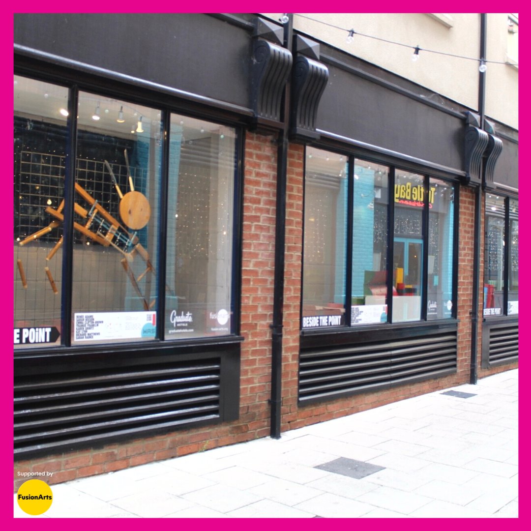 FusionArtsOx's tweet photo. It's #WindowGalleriesWedsnesday😁🪟 Check out some of the fab installations that are currently on show in the windows as part of group show 'Beside the Point' which features work by 8 local artists. Runs until 4th July and is free & available to visit 24/7 in the #WindowGalleries https://t.co/EsHzDfmwY9