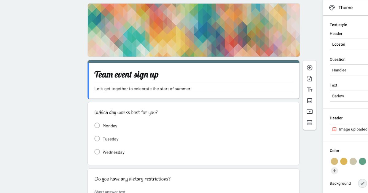 New options for styling fonts in Google Forms buff.ly/3NcP8u4