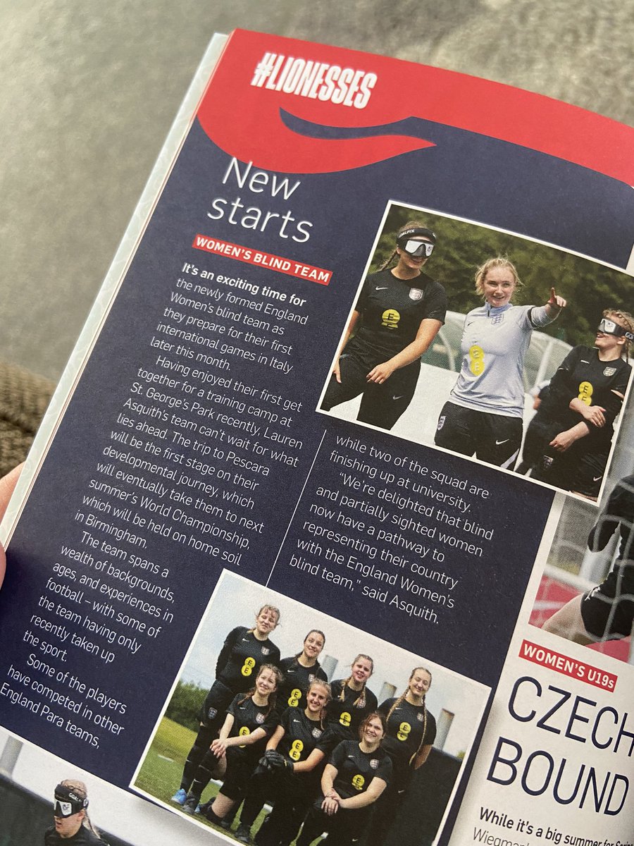 Got a copy of the <a href="/Lionesses/">Lionesses</a> programme … little birdie told me they’d seen a familiar face 🦁🦁🦁