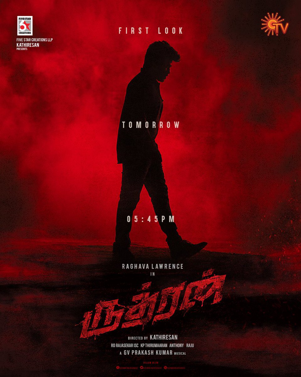 elviinvinu_off's tweet photo. Tomorrow 5:45pm #Rudhran first look 
@offl_Lawrence https://t.co/5GwT4wpaHb