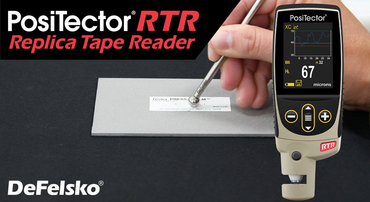 DeFelsko's tweet photo. WATCH: New Video for PosiTector RTR
“How to Measure Surface Profile Using Testex Replica Tape and the PosiTector RTR” provides an overview of how to use replica tape as well as the benefits of the PosiTector RTR H and PosiTector RTR 3D.
#PosiTector #Testex #SurfaceProfile https://t.co/Tu98uaPIsc