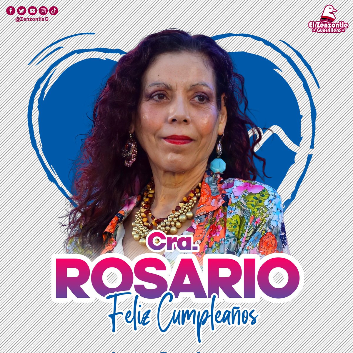#Nicaragua | Felicidades Compañera !!! 

Un día como hoy #22Junio, nació la Cra. Rosario Murillo, una Mujer que ha marcado en la Historia su Trabajo por Amor al Pueblo Digno y Valiente de nuestra Patria. ✊🏻🇳🇮🔴⚫

#ManaguaSandinista 
#4319FuerzaDeVictorias