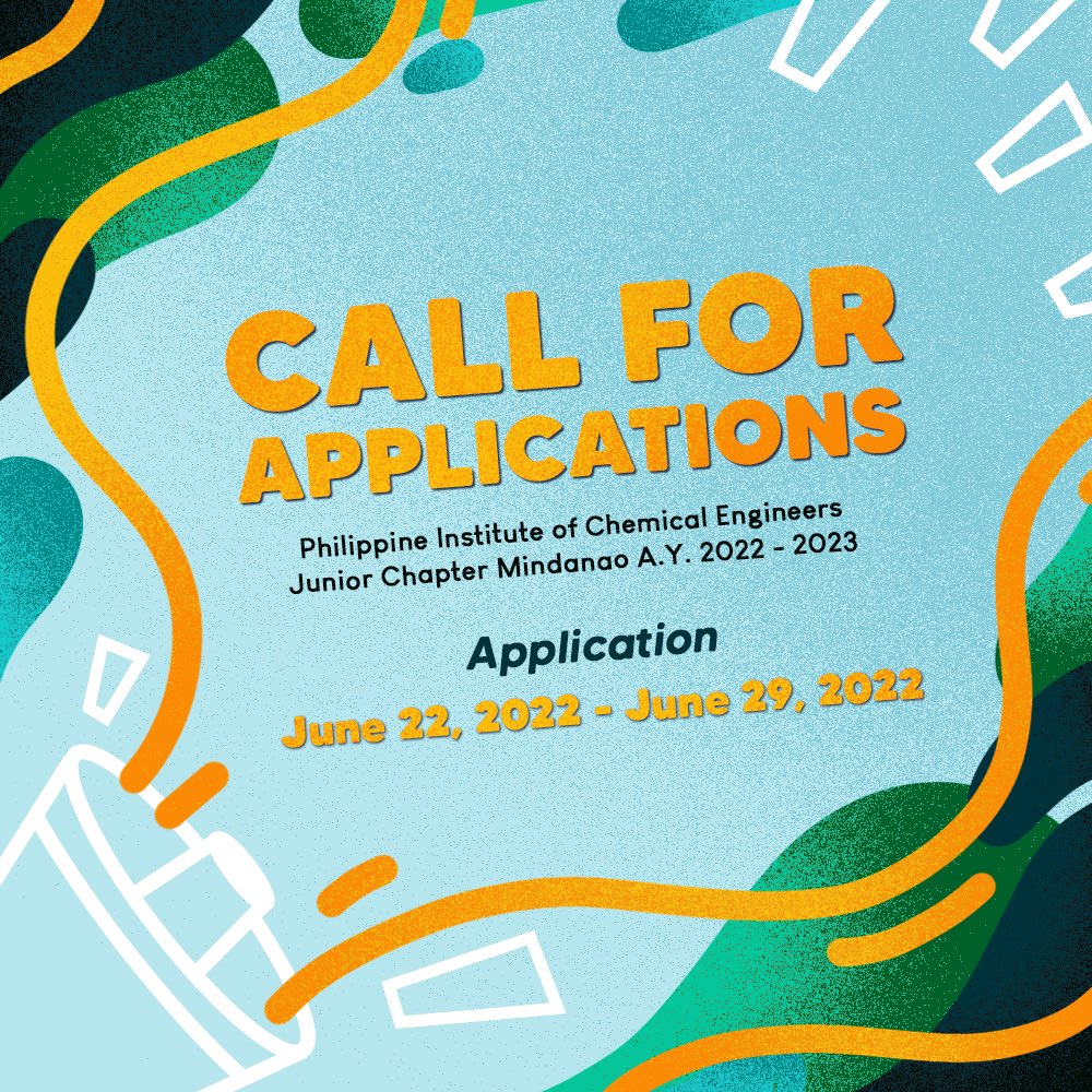PIChEJCMindanao's tweet photo. ๐๐๐๐ | Call for Applications๐ฅ
PIChE-JCM is looking for aspiring leaders who are willing to serve ChE community across Mindanao in the next term๐คฉ.
The brief description of each positionโs duties and responsibilities are indicated in the threadโจ
(1/3) https://t.co/lONvVil1ZQ