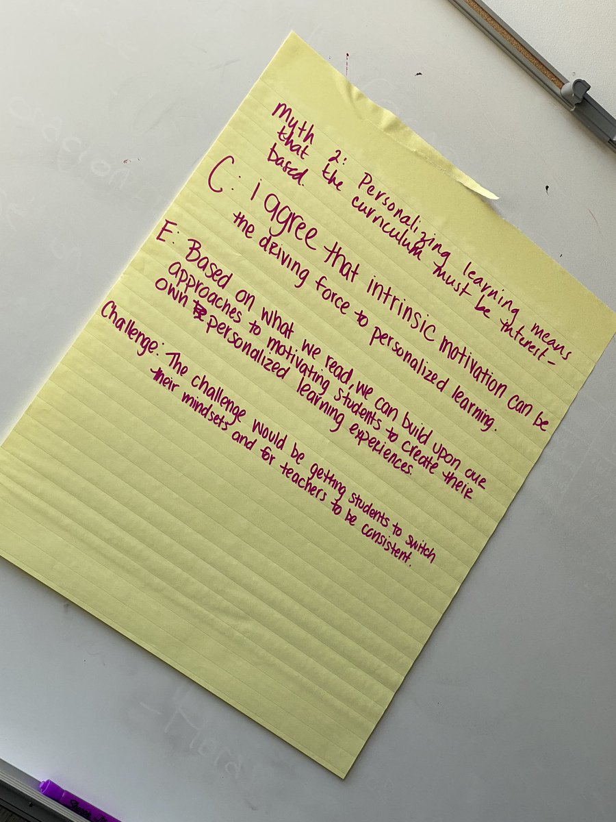 Ms_Hancox's tweet photo. Day one (yesterday) of Personalized Learning with @paul_emerich ! Exploring the meaning of personalized learning, our identity and how humanity plays apart!!#PersonalizedLearning https://t.co/5yl4OItinI