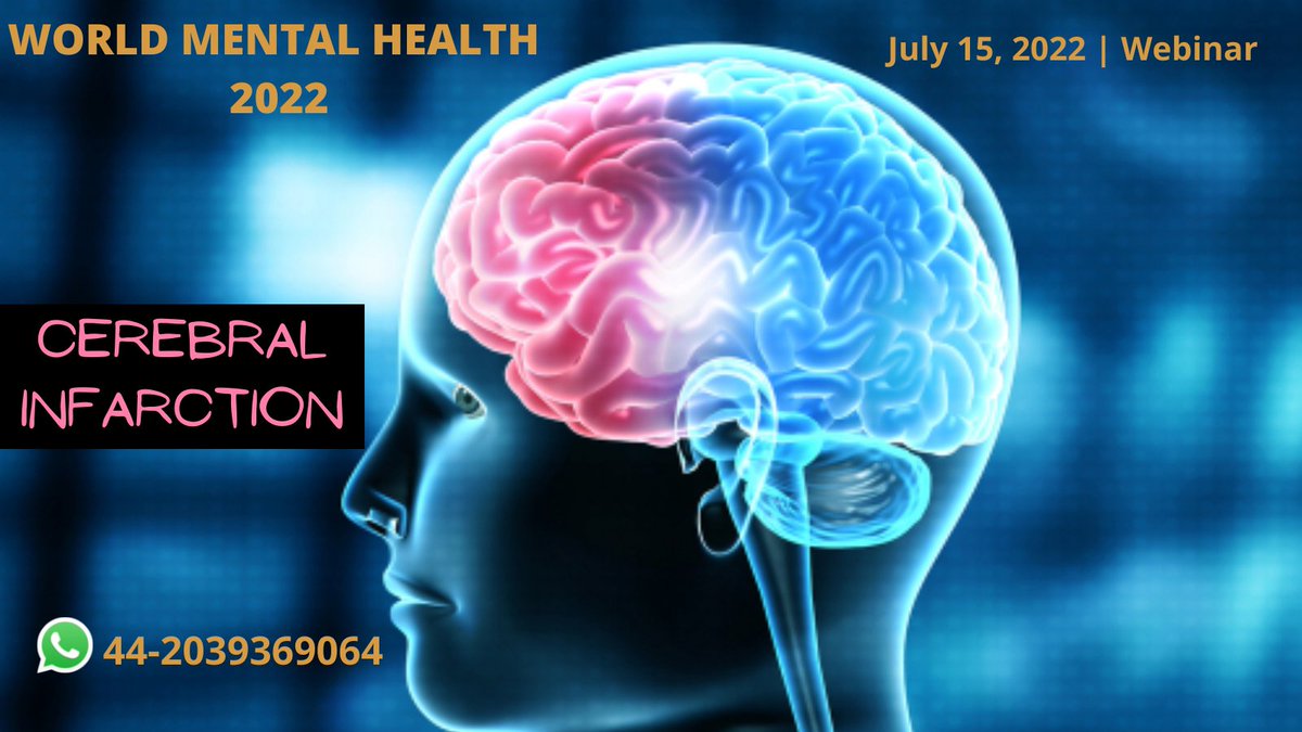 A #cerebralinfarction is the #pathologic process that results in an area of #necrotictissue in the #brain. It is caused by disrupted #blood supply and restricted #oxygen supply, most commonly due to #thromboembolism and manifests clinically as #ischemicstroke
#ischemia #hypoxia