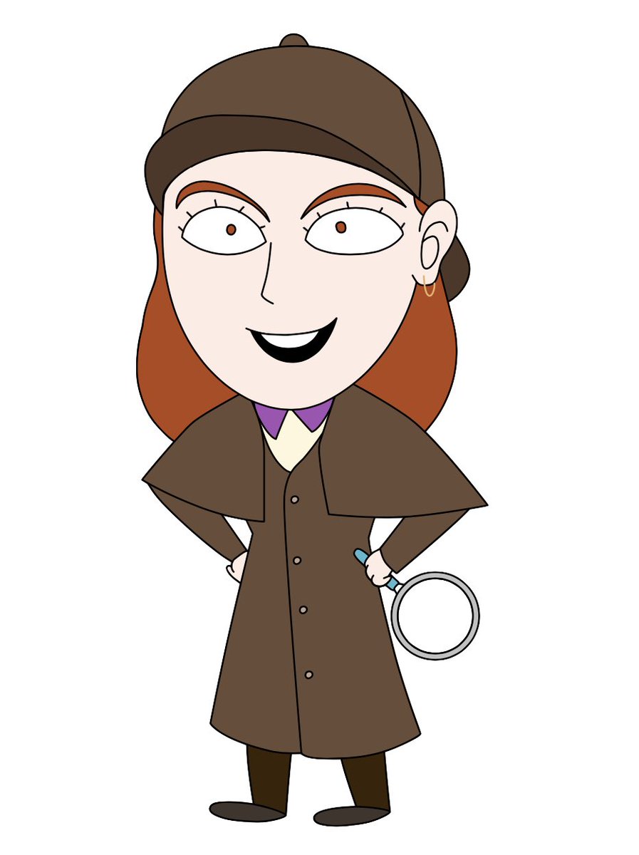 not me asking an illustrator to draw me for my legal video and him drawing me as a detective UM

a clue-finding slay