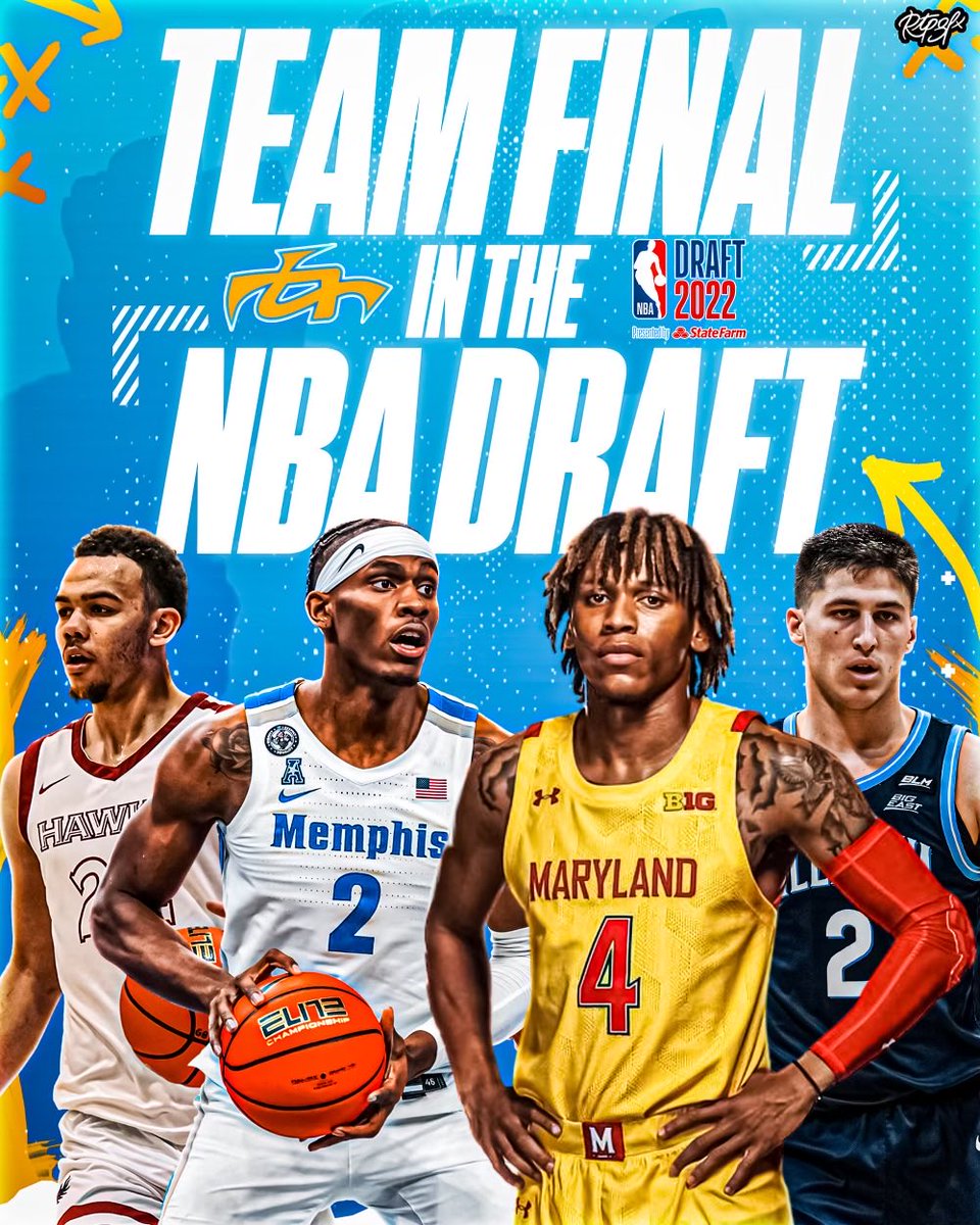 Good luck to ⁦@TeamFinalEYBL⁩ in 2022 ⁦@NBADraft⁩ !! Jalen Duren, ⁦@jordanhall31⁩ ⁦@Colling1021⁩ ⁦@RussellFatts⁩ have excelled at every level and are looking to bring their talents to the ⁦@NBA⁩ tune in 6/23 📺💙💛 #Builtdifferent #TFProud