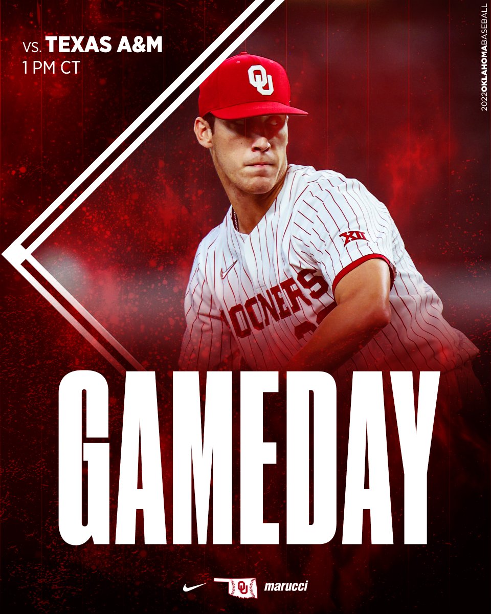 OU_Baseball's tweet photo. 𝐒𝐨𝐨𝐧𝐞𝐫𝐬 𝐯𝐬. 𝐀𝐠𝐠𝐢𝐞𝐬 
#MCWS Semifinals

🆚 Texas A&amp;M
🕐 1 p.m. CT
🏟 Charles Schwab Field Omaha
📍 Omaha, Neb.
📺 ESPN
📻 Sportstalk1400 | https://t.co/czsKP63xc1
📊 https://t.co/9iCTsIKk6T

#Sooners | #COMPETE https://t.co/3UhM1W4IeN