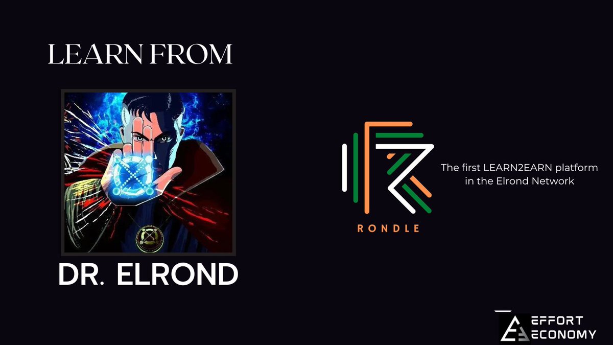 EffortEconomy's tweet photo. *Effort Economy is gamifying industries
#RONDLE is a LEARN2EARN platform
RONDLE allows anyone to learn all topics about WEB 3 and the @ElrondNetwork ecosystem.
We also included some of the thought leaders to share and gamify their knowledge
@DrElrond123
@_CryptoThunder_ https://t.co/UIzKdl2pg7
