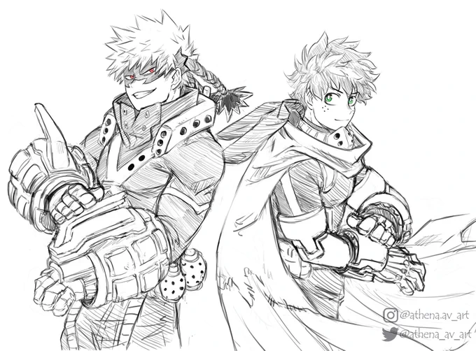 Quick sketch from #bnha357
Bkdk pro hero awww 🤩
(trying to draw them more adult 🙈)
.
#sketch #BKDK #BNHA #Bakugou #bakugoukatsuki #Deku #ktdk #MHA #MHA357 