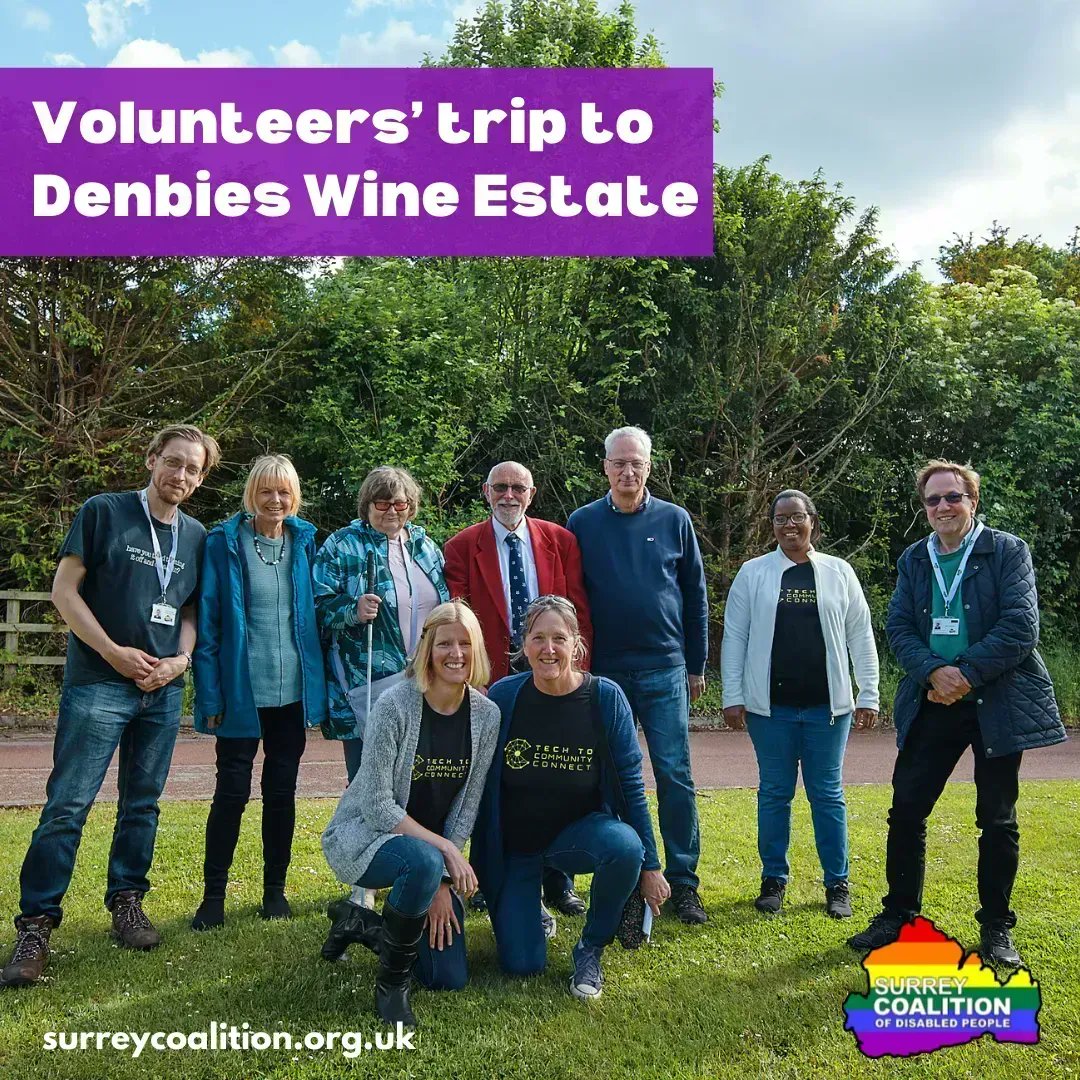 SurreyCoalition's tweet photo. We visited the beautiful Denbies Wine Estate for our volunteers’ trip!
Thank you to our amazing volunteers and we hope you enjoyed the sunny trip!
#Disability #Disabilityawareness #virtualgroups #Surrey #Hampshire #Denbieswineestate #volunteer #volunteering https://t.co/0bxPb02AbR