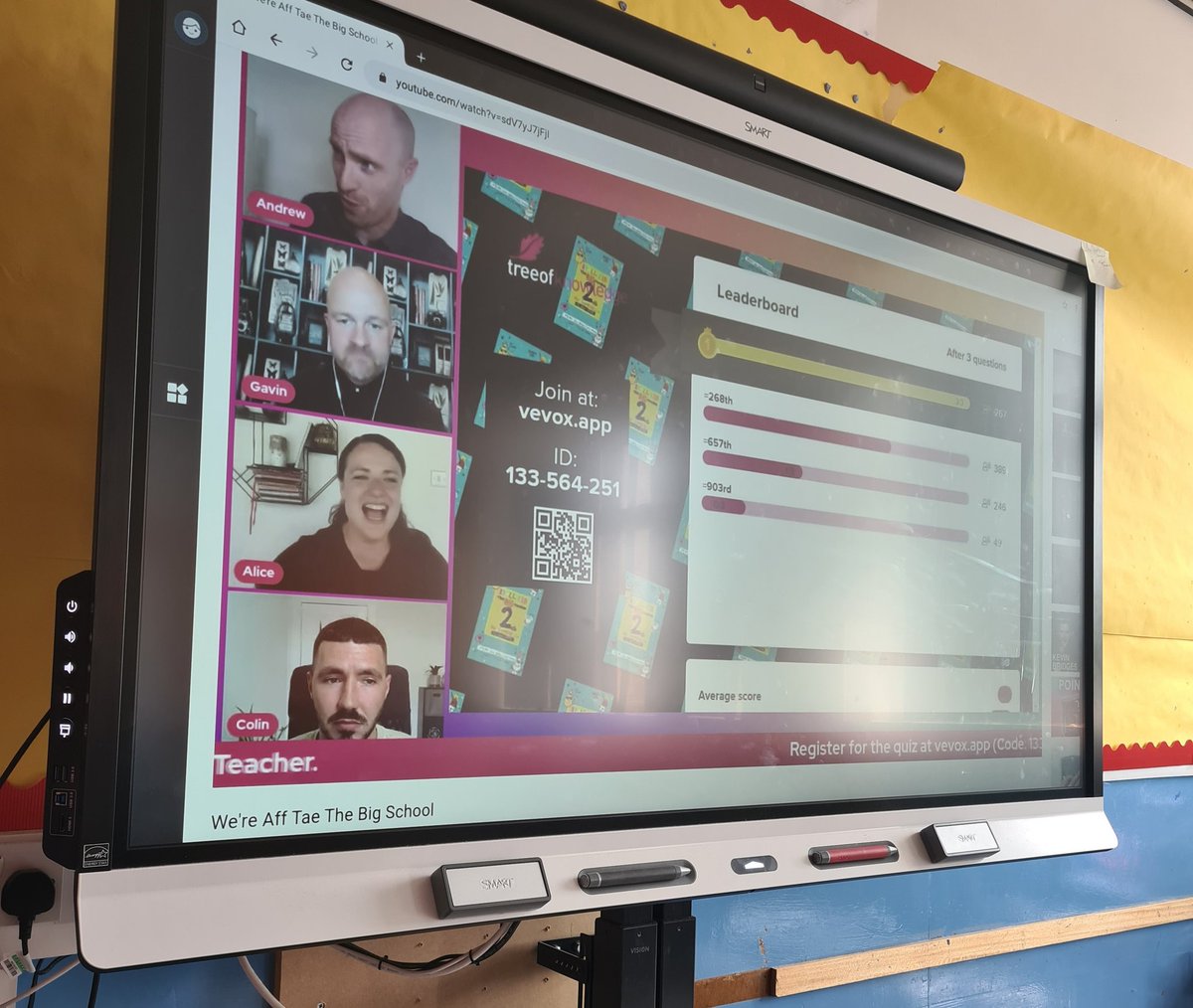 #TOKBigSchool P7 <a href="/SkeneSquare/">Skene Square School</a> are enjoying the quiz as part of the 'We're aff tae the big school' event