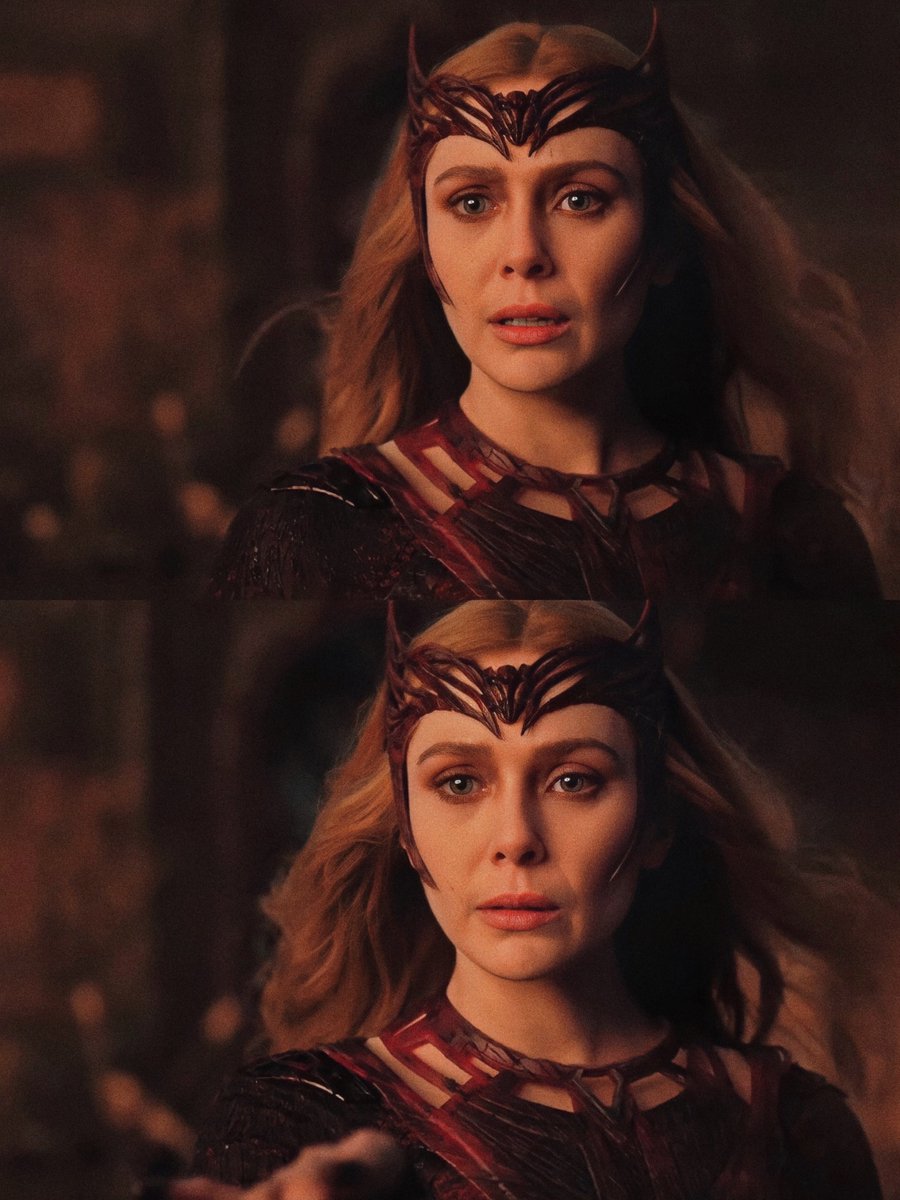 lizzieollxen's tweet photo. The hair…the tiara…the makeup and the costume are all so lit and this is literally the best Lizzie ever looked as Wanda maximoff. https://t.co/JMPpfITvFM