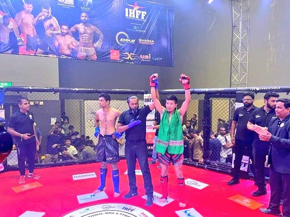 Manipur being the sports hub of India is proud once again to have Mr. Satgunhao Kipgen of Sapormeina, Kangpokpi District, who beg gold medal in National Mixed Martial Arts held at New Delhi. My heartfelt congratulations to him. 
<a href="/NBirenSingh/">N. Biren Singh</a>
<a href="/KirenRijiju/">Kiren Rijiju</a>