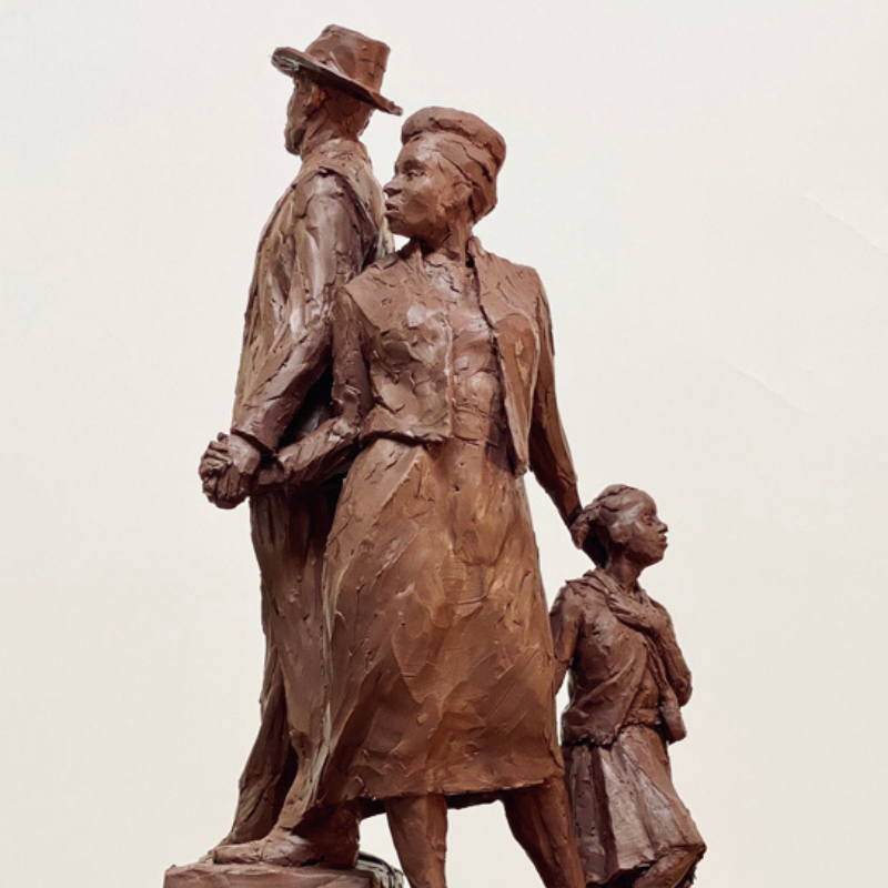 artukdotorg's tweet photo. 'The National Windrush Monument is my thank you to them all.'

Basil Watson tells the story of his new public sculpture at Waterloo Station: https://t.co/m3VrBgAVA7 #CelebrateSculpture

The National Windrush Monument by Basil Watson (b.1958) © the artist