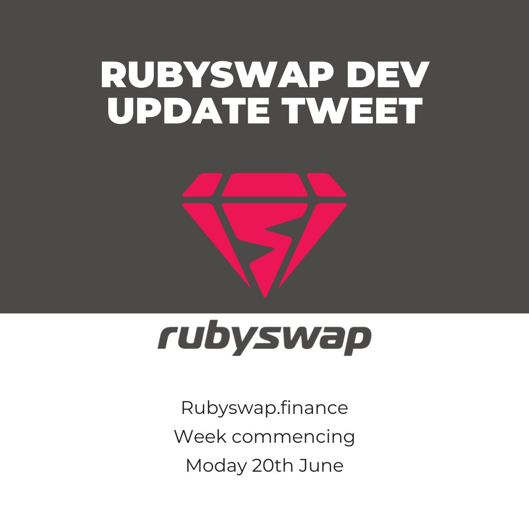 This week we are working hard on finding a suitable launchpad to integrate into RubySwap ahead of RubySwap 2.0 development. looking closely at <a href="/pinkecosystem/">PinkSale (Pink Ecosystem)</a> 

#ICO 
#Crypto 
#Ethergem
<a href="/ETHERGEMCOIN/">EGEM</a>