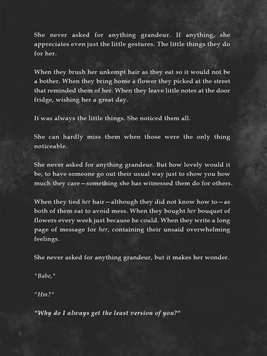 ㅤㅤㅤㅤㅤㅤ
ㅤㅤㅤㅤㅤㅤ
ㅤㅤㅤㅤㅤ ㅤㅤlittle things.
ㅤㅤㅤㅤㅤㅤ
ㅤㅤㅤㅤㅤㅤ