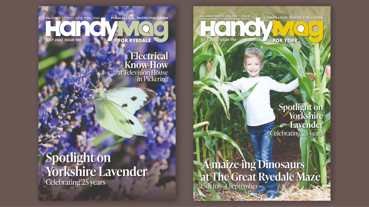 Our July 2022 editions are out next week...
👉Spotlight on #YorkshireLavender
🌾A-maize-ing dinosaurs at <a href="/RyedaleMaze/">The Great Ryedale Maze</a> 
🖥 Electrical know-how at <a href="/tvhouseltd/">Television House Ltd</a> 
🙋New faces at <a href="/PenLifeUK/">PenLife Associates</a> 
🎓<a href="/MaltonSchool/">Malton School</a> open day is back
Have a read now thehandymag.com/current-editio…