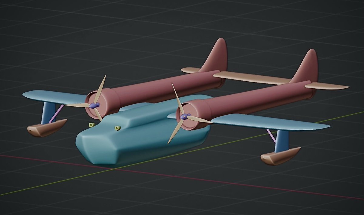 SiberianVP's tweet photo. Blocking ready for Conwing L-16 aka “Sea Duck”, from one of my favourite Disney cartoon “TaleSpin”)

#talespin #aircraft #disney #blender3d #blender #3dart #3dartist #lowpoli #render https://t.co/fBfIcqpm1y