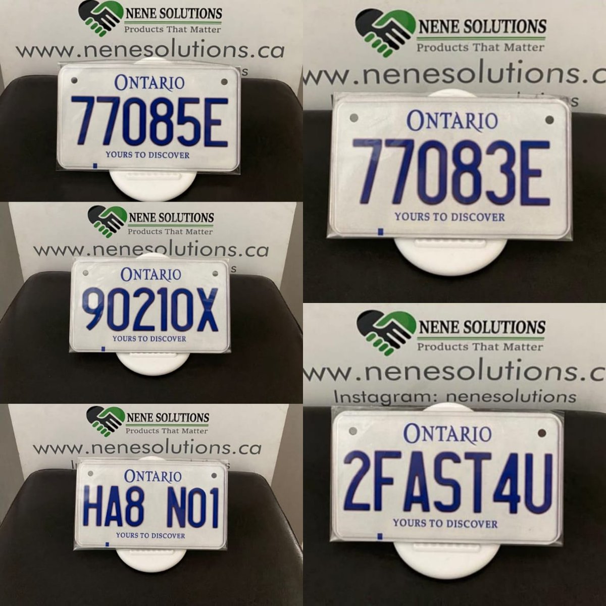 Want a customized plate with any name, text or number? Order yours in all sizes

We make
Car Size 6x12 inches
Motorcycle Size 4x7 inches
Smaller Size 3x6 inches
&amp; Keychains

📞📞 647 875 1311

DM for orders 💌

⭐Check our in-stock plates: shop.nenesolutions.ca/collections/fr…

#showplate