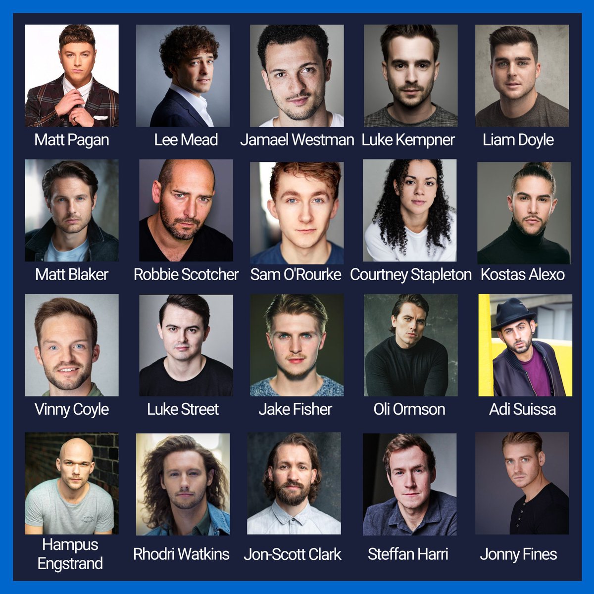 West End Charity Football Club (@wecfc1) on Twitter photo 📢 OUR FULL MATCH SQUAD LINEUP
📅 Sunday 17th July
🏟️ New River Stadium, Wood Green, London
⌚Performances at 2.30 / KO 3PM
🎟️ ticketsource.co.uk/wecfc
💰 <a href="/ActingforOthers/">Acting for Others</a>
FEATURING - @MattCollabro <a href="/leemeadofficial/">Lee Mead</a> <a href="/LukeKempner/">Luke Kempner</a> <a href="/JamWestman/">Jamael Westman 💚 #BLM</a> <a href="/OliverOrmson/">Oliver Ormson</a> & many more! 📢 OUR FULL MATCH SQUAD LINEUP
📅 Sunday 17th July
🏟️ New River Stadium, Wood Green, London
⌚Performances at 2.30 / KO 3PM
🎟️ ticketsource.co.uk/wecfc
💰 <a href="/ActingforOthers/">Acting for Others</a>
FEATURING - @MattCollabro <a href="/leemeadofficial/">Lee Mead</a> <a href="/LukeKempner/">Luke Kempner</a> <a href="/JamWestman/">Jamael Westman 💚 #BLM</a> <a href="/OliverOrmson/">Oliver Ormson</a> & many more!
