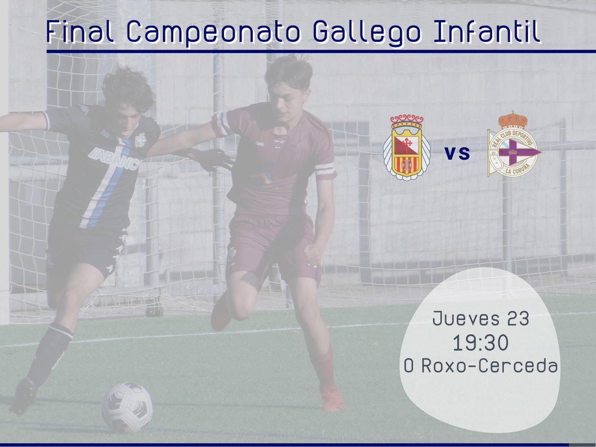 𝗜𝗡𝗙𝗔𝗡𝗧𝗜𝗟 "𝗔"
Final del Campeonato Gallego Infantil
frente al <a href="/RCDeportivo/">RC Deportivo</a> 

#forzaconxosantiago #f11conxosantiago