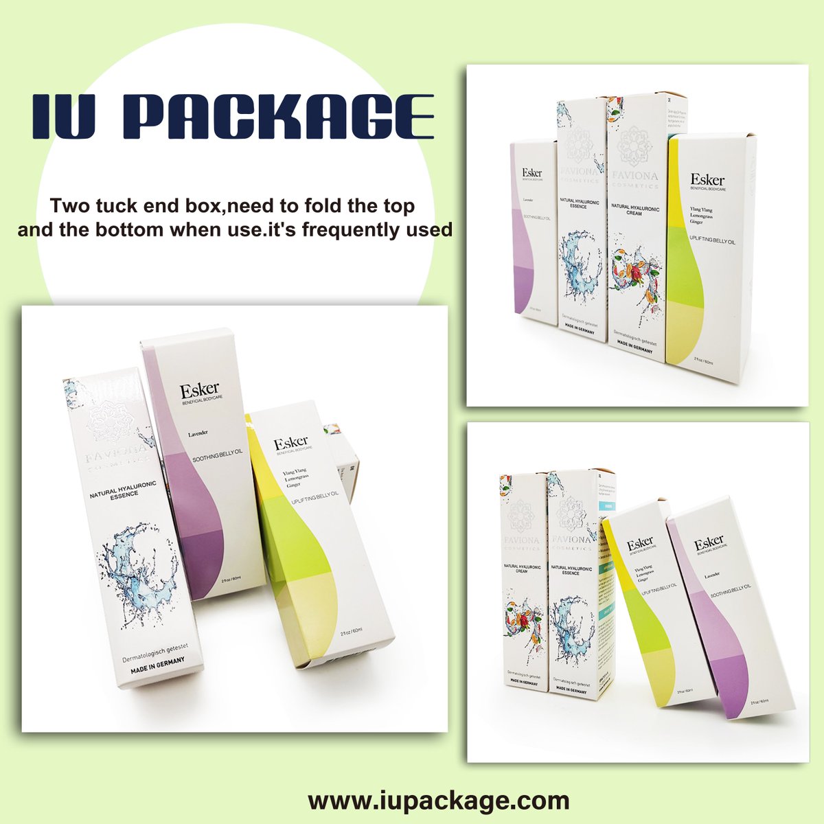 EverlyIUPACKAGE's tweet photo. Auto bottom tuck box and two tuck end box, choose the right one for your product packaging https://t.co/j7UmYNIAuB