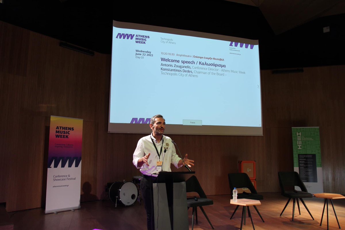 Athens Music Week (@athensmusicweek) on Twitter photo 💥 Ο conference director του AMW2022 Antonis Zouganelis & ο Πρόεδρος ΔΣ <a href="/technopolis_coa/">Τεχνόπολη Δήμου Αθηναίων</a> , Konstantinos Dedes ανοίγουν την πρώτη ημέρα του AMW!
#amw2022 #amphitheatre #openingspeech #day1 💥 Ο conference director του AMW2022 Antonis Zouganelis & ο Πρόεδρος ΔΣ <a href="/technopolis_coa/">Τεχνόπολη Δήμου Αθηναίων</a> , Konstantinos Dedes ανοίγουν την πρώτη ημέρα του AMW!
#amw2022 #amphitheatre #openingspeech #day1