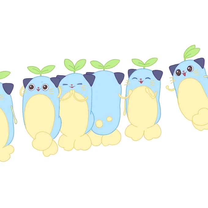 行列をつくるまめねこ 