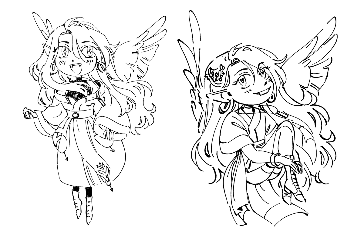 experimenting with a chibi style 