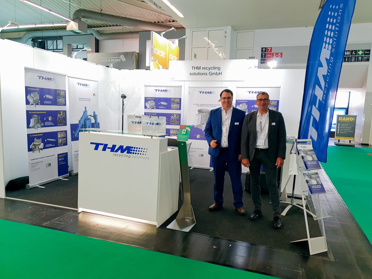 THM recycling solutions ist auf der Recyclingtechnik in Dortmund. Kommen Sie uns besuchen. Wir würden uns freuen! Halle7 Stand U20.