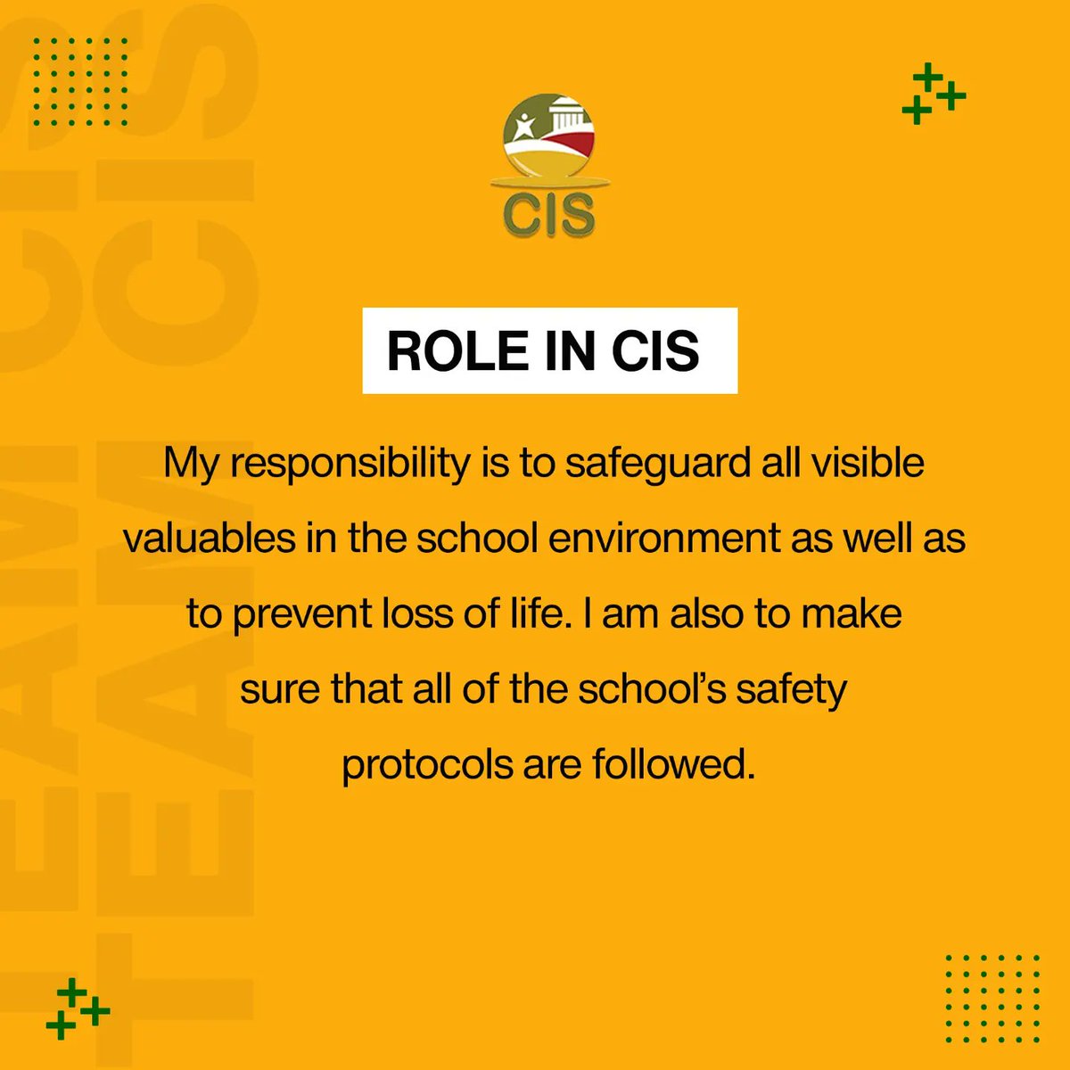 cis_lagos03's tweet photo. TEAM CIS: MEET THE PLAYER...
Mr. Felix Sota is a vital member of the CIS team and he is very resourceful.
To learn more about the significant role he plays at CIS, please scroll through.
#CIS #team #teamCIS #teamplayer
#meettheteamplayer #staffrecognition #britisheducation https://t.co/RfZ7wXEvTr