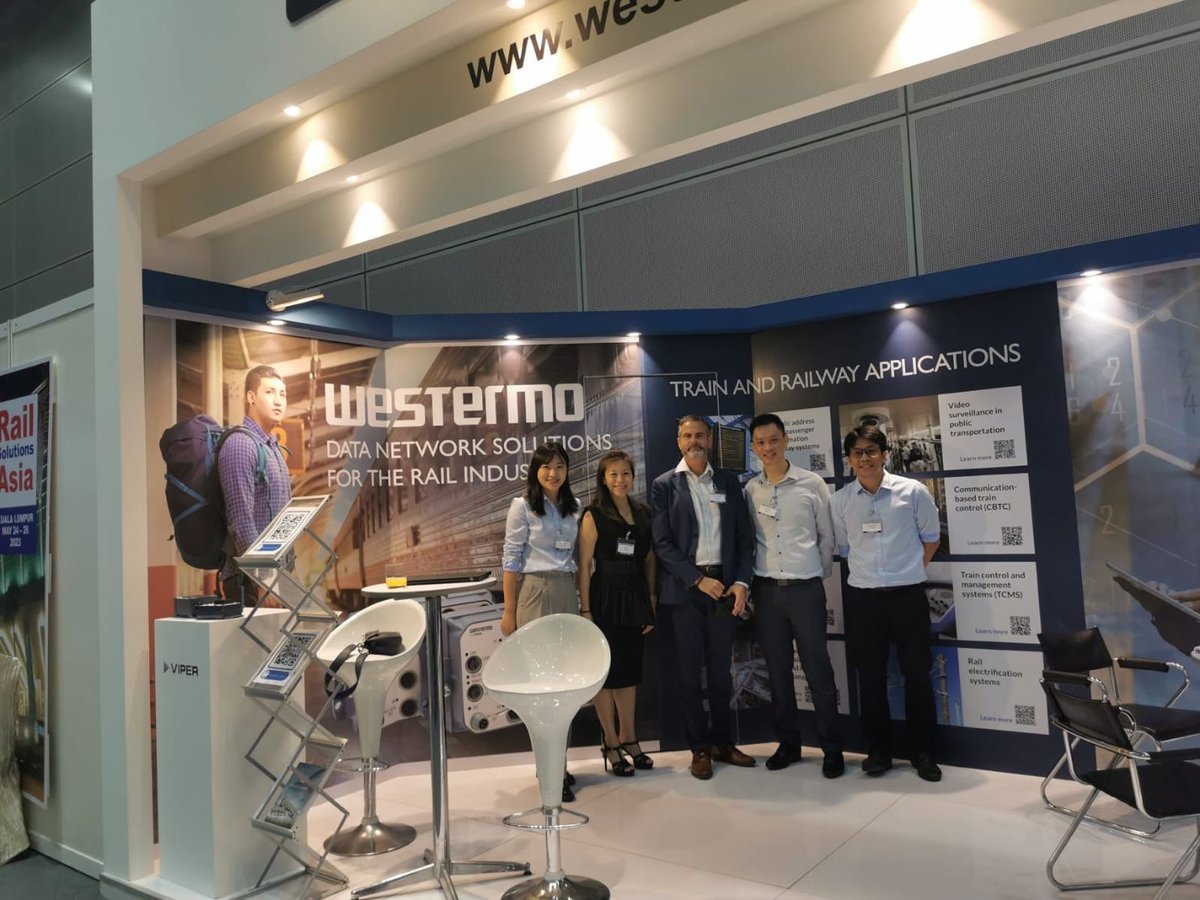 westermo's tweet photo. Meet us at #RailSolutionsAsia in #KualaLumpur this week and explore our range of proven robust and cyber-secure networking products for #rail applications 🚄

We look forward to your visit! https://t.co/IB8T2KkzVJ