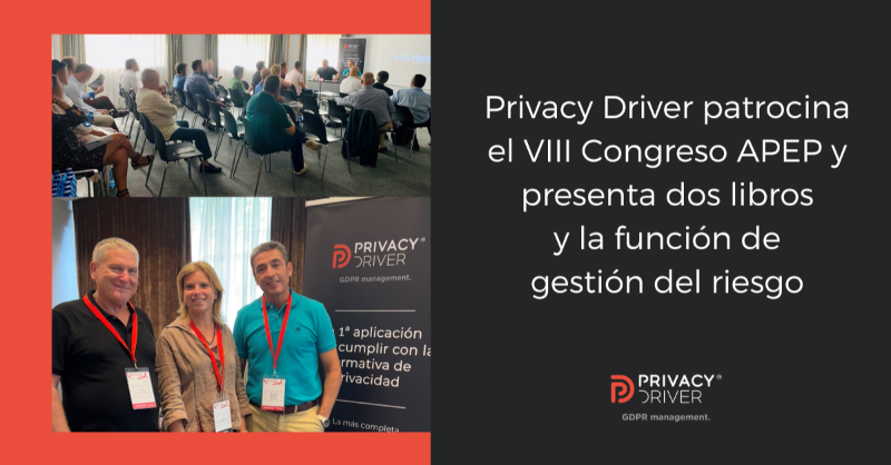 PRIVACY_DRIVER's tweet photo. 🙋 ¡Buenos días! En este enlace podéis leer la nota de prensa de nuestro paso por el #CongresoAPEP y visualizar la presentación de los dos libros y la nueva función de gestión del riesgo de #PrivacyDriver. 🧑💼