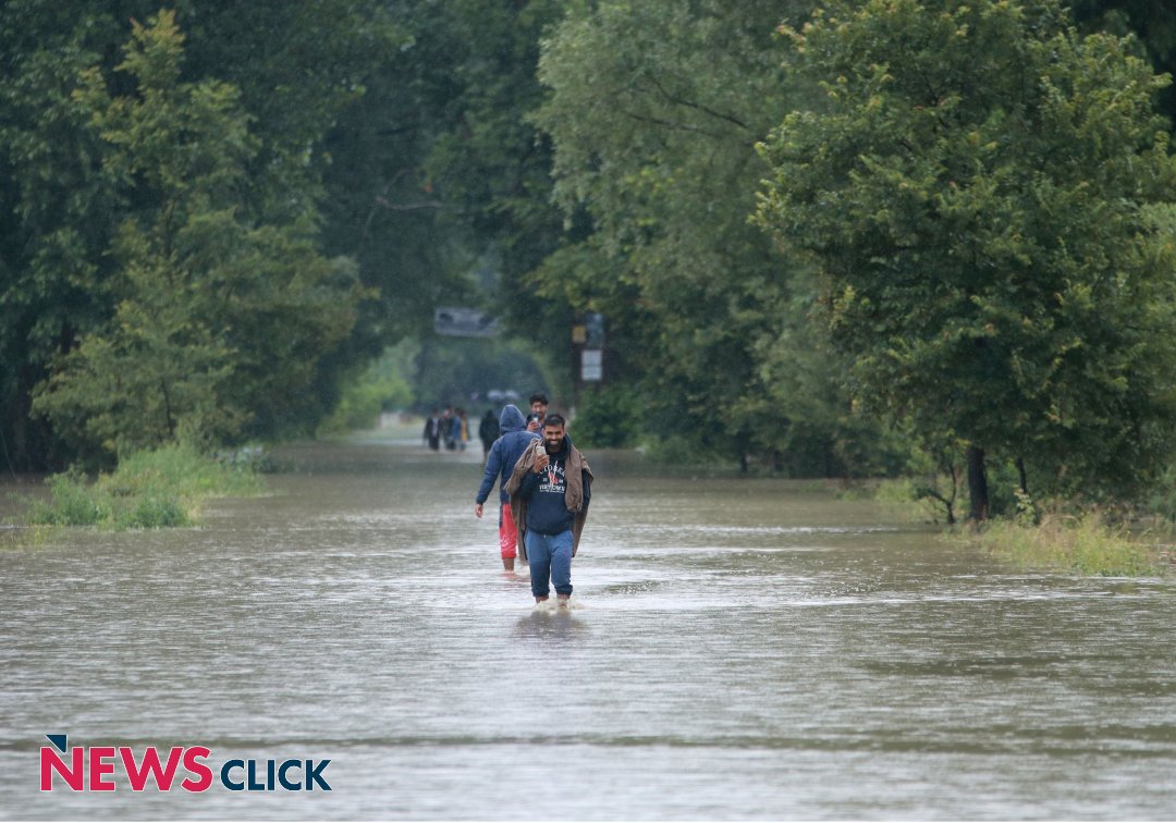 newsclickin's tweet photo. #Kashmir : Heavy rains trigger flood-like situations in Kashmir.

The flash flood water entered into many residential houses and inundated roads and agricultural fields in Kashmir.

Photos by: @kamranyousuf_

#flashflood #kashmir #kashmirrains #floods #heavyrain https://t.co/PxWz2x0LrE