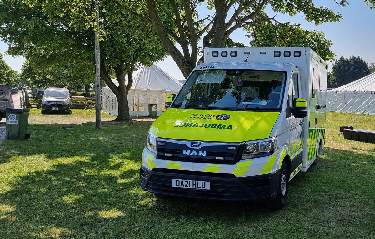 MikePerkinsUK's tweet photo. #MySJADay is being spent supporting the Events team at the Lincolnshire show, crewing one of the four EAC-led ambulances! https://t.co/joXDbvsPFo