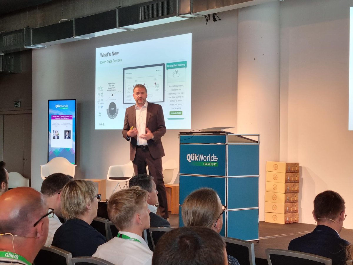 Qlik_DACH's tweet photo. Creating Certainty in a Changing World - Wie uns #Daten helfen auch in Zukunft sicher und souverän Entscheidungen treffen zu können - @jamesafisher, Chief Product Officer bei Qlik zeigt uns wie. Lernen auch Sie die Vorteile von @Qlik kennen: https://t.co/qGU42R2hEI
#QlikWorld https://t.co/Xm42RlqIRU