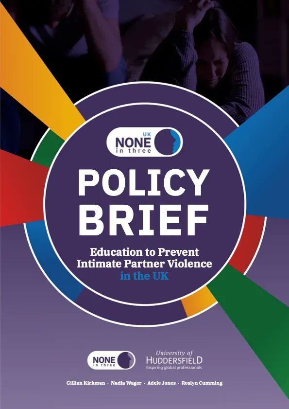 NoneinThree's tweet photo. Our two #Ni3UK Policy Briefs are now available! The briefs are focussed on preventing intimate partner violence through education, and improving support and justice for survivors. Access these documents and more on our website: https://t.co/aWD3Kcu6kL

@HuddersfieldUni @UKRI_News https://t.co/8gUn0HVWFK