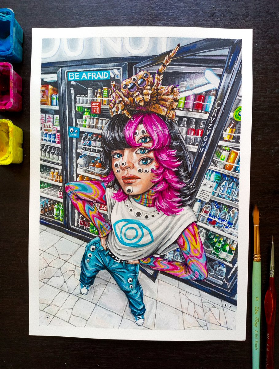 vowncryz's tweet photo. "Googly Eyes"
Gouache on watercolor paper https://t.co/iSDbfC5z7n