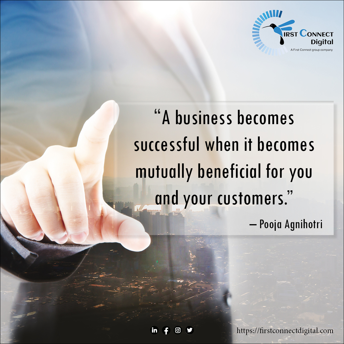 FirstconnectD's tweet photo. Motivational Thoughts

#motivationquotes #motivationalpost #sucess #benefits #mutuals #customers #b2bsales #obsatcles #digitalamarketing @poojaagnihotri  #success #fcdquote #fcd #techpapersworld #firstconnectdigital https://t.co/3u64cVhiva