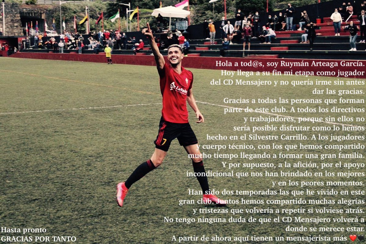 GRACIAS <a href="/CDMensajero/">C.D. Mensajero</a> ❤️🖤