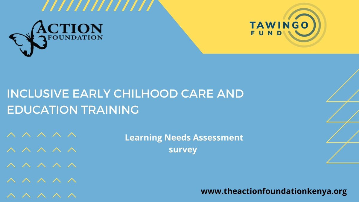 TheActionKenya's tweet photo. Interested in receiving inclusive early childhood care and education training? We are developing a training program and would like to know which topics you would like to gain expertise on. Please complete our survey to help us design the sessions  https://t.co/hkO1ISwJkc . https://t.co/FnBwVdl00K