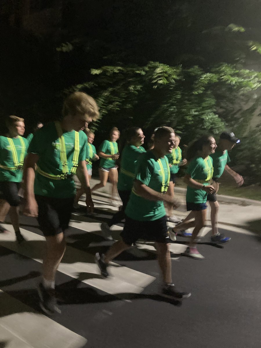 2-mile run with Senator Chuck Grassley